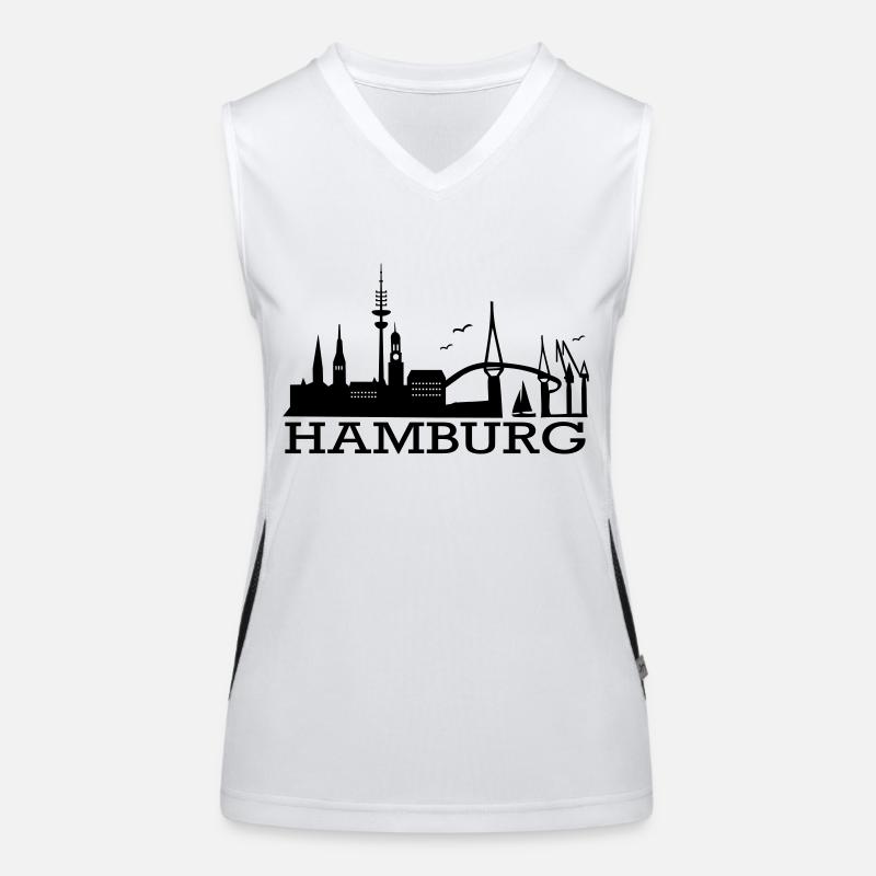 Hambourg horizon Débardeur respirant contrasté Femme