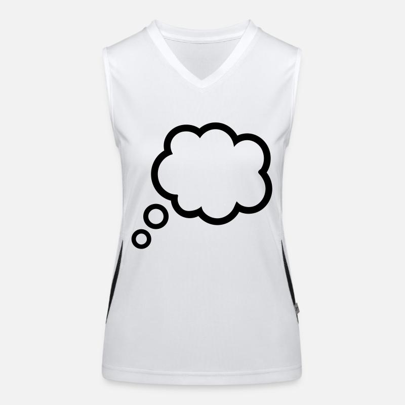 Sprechblase Funktionelles Kontrast-Tank Top für Frauen