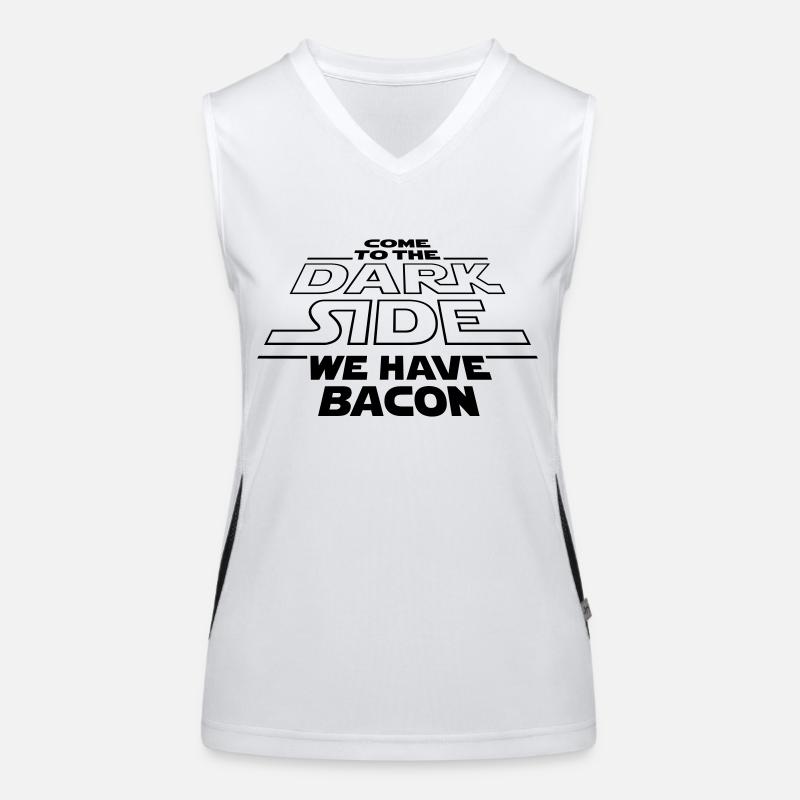 Dark Side Bacon Funktionelles Kontrast-Tank Top für Frauen