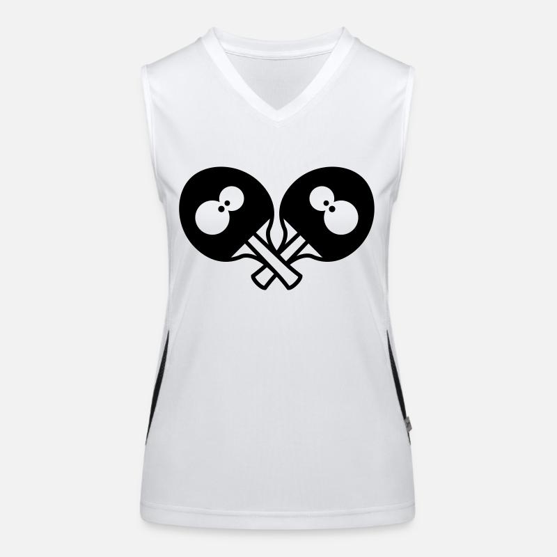 Funny Table Tennis Rackets Funktionelles Kontrast-Tank Top für Frauen