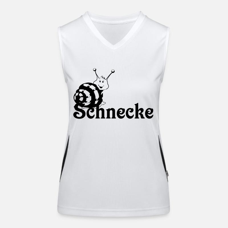 Schnecke Funktionelles Kontrast-Tank Top für Frauen