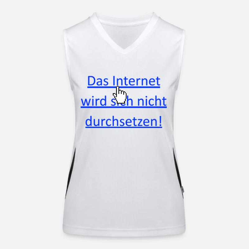 Das Internet Funktionelles Kontrast-Tank Top für Frauen