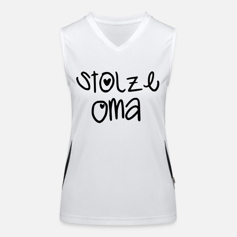 Stolze Oma Funktionelles Kontrast-Tank Top für Frauen