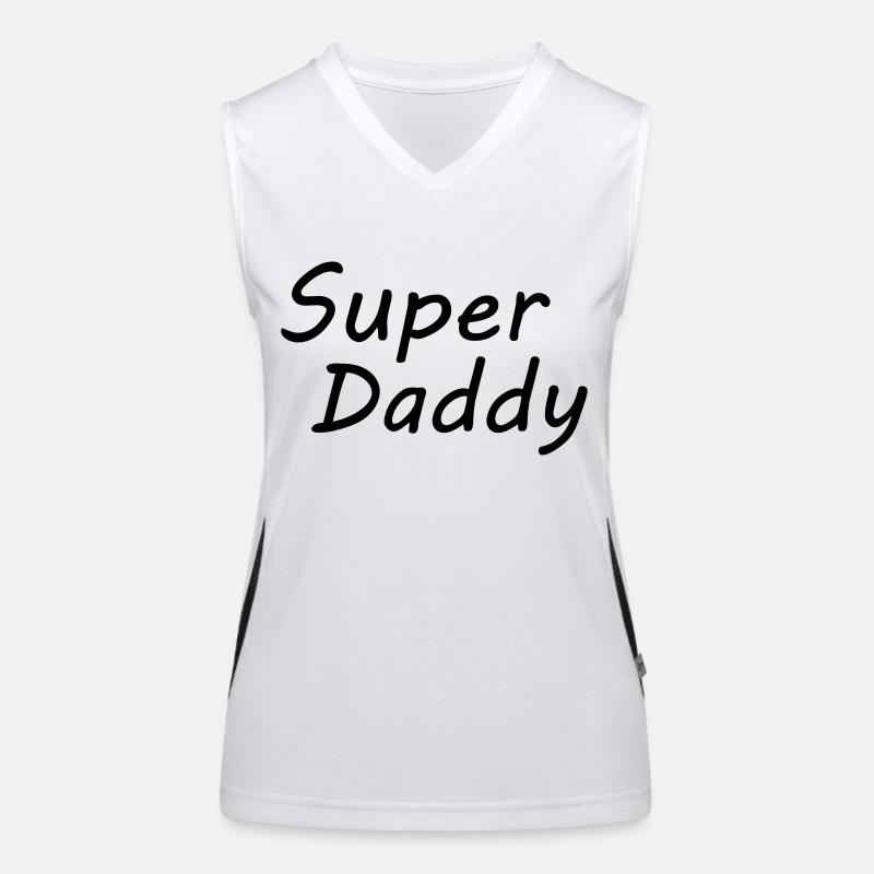 Super Daddy Funktionelles Kontrast-Tank Top für Frauen