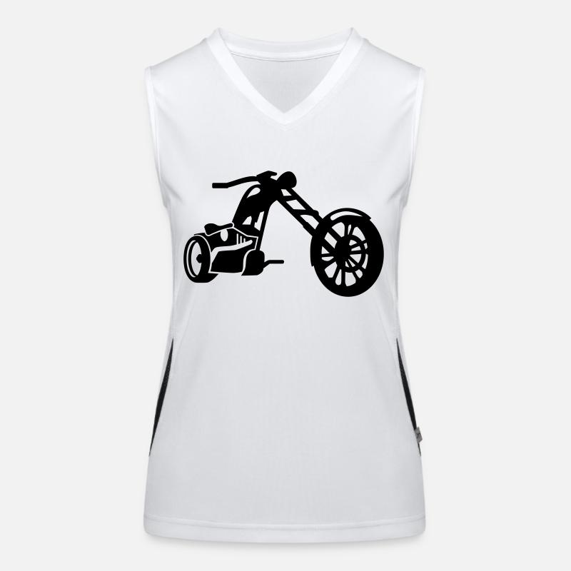 Motorcycle Women's Functional Contrast Tank Top