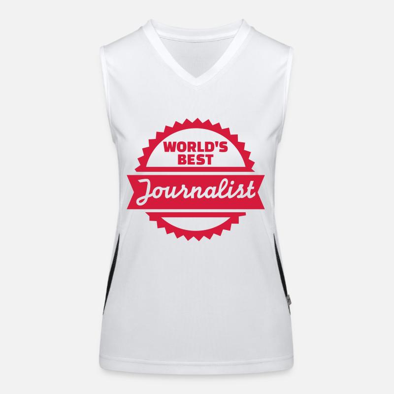 Journalist Funktionelles Kontrast-Tank Top für Frauen