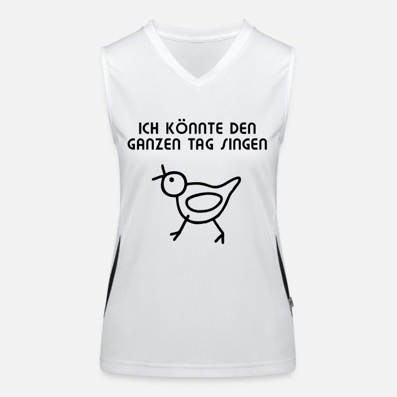 Vogel - Den ganzen Tag singen Women's Functional Contrast Tank Top