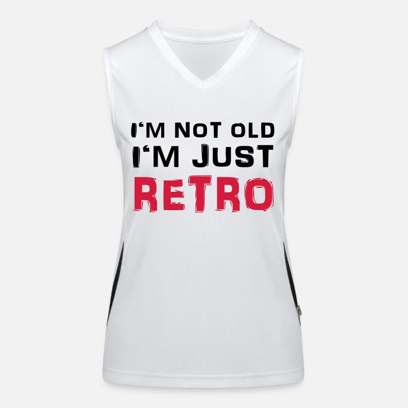 I'm not old - I'm just retro Women's Functional Contrast Tank Top