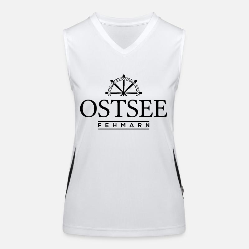 Fehmarn Funktionelles Kontrast-Tank Top für Frauen