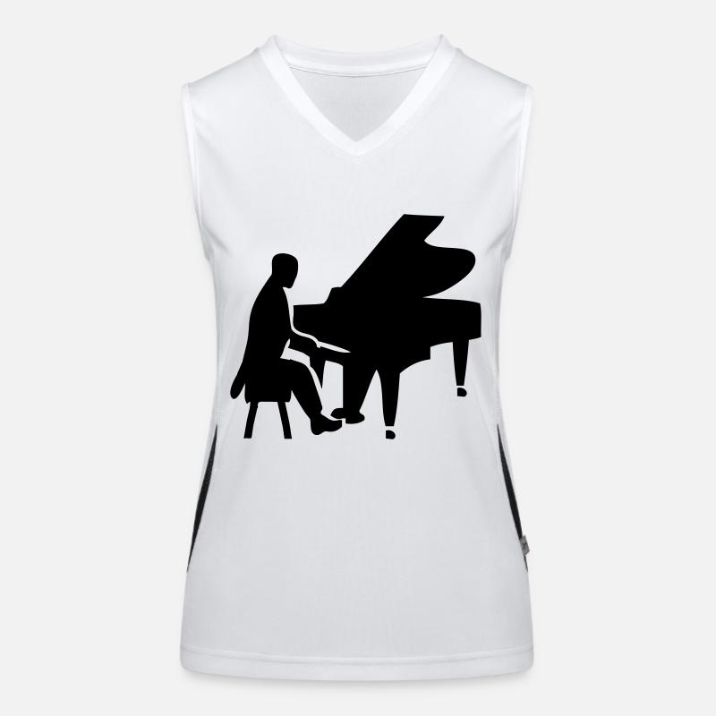 pianiste Débardeur respirant contrasté Femme