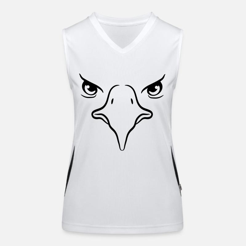 Eagle bec oiseau Eagle eyes Débardeur respirant contrasté Femme