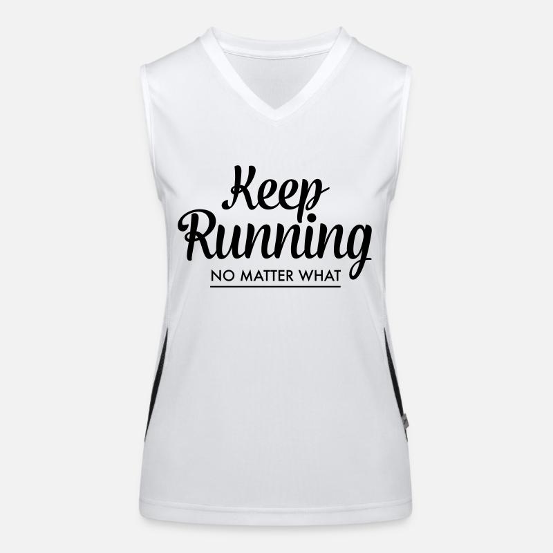 Keep Running - No Matter What Women's Functional Contrast Tank Top