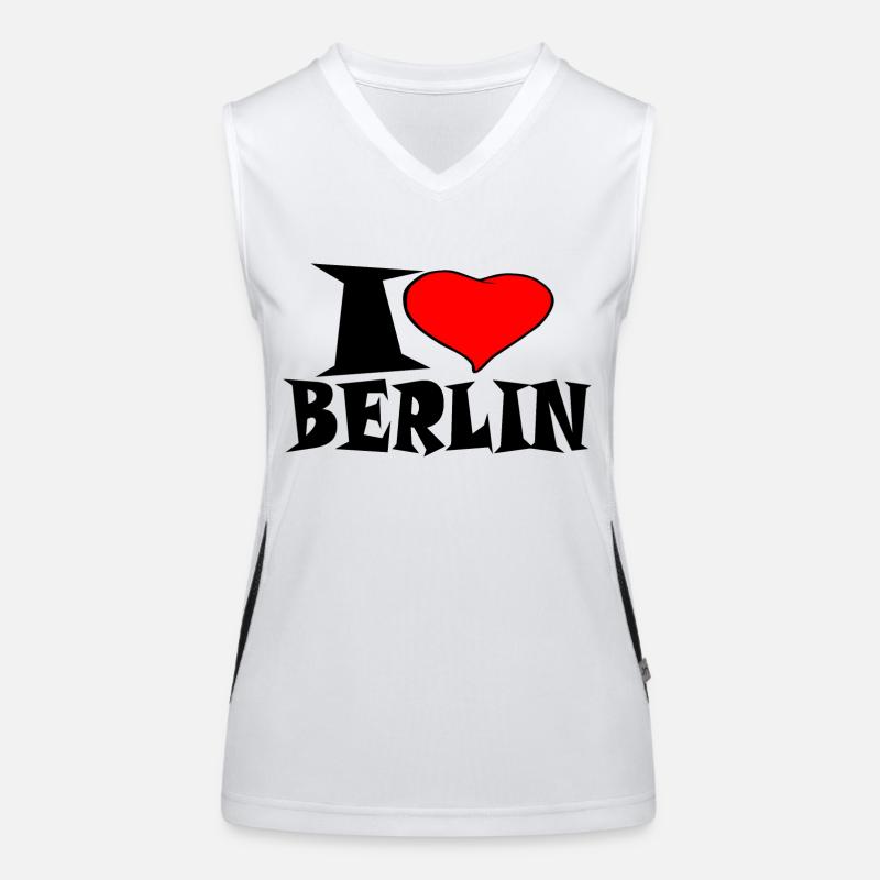 Berlin - J'aime Berlin Débardeur respirant contrasté Femme