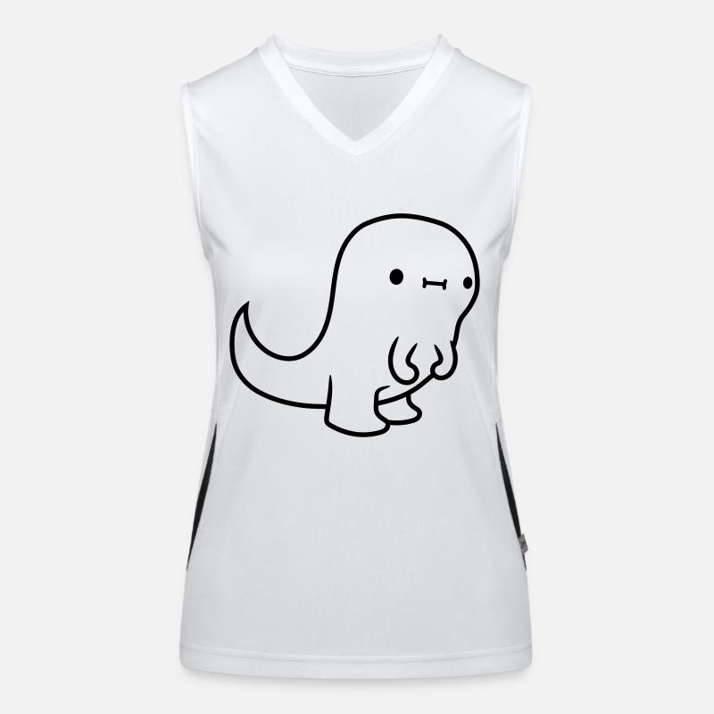 Kleiner T Rex Funktionelles Kontrast-Tank Top für Frauen