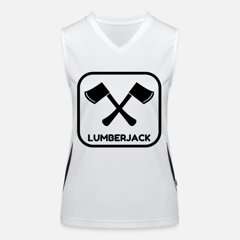 Holzfäller / Baum / Wald / Holz Funktionelles Kontrast-Tank Top für Frauen