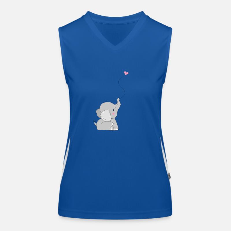 Eddi Elefant - present - present idea Women's Functional Contrast Tank Top
