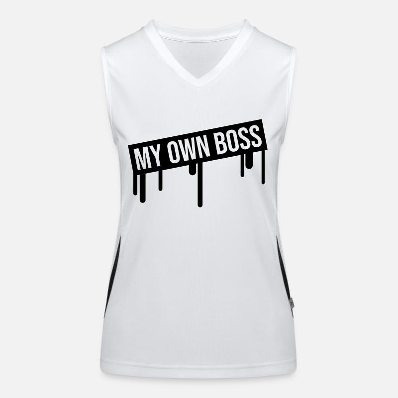 My Own Boss Women's Functional Contrast Tank Top
