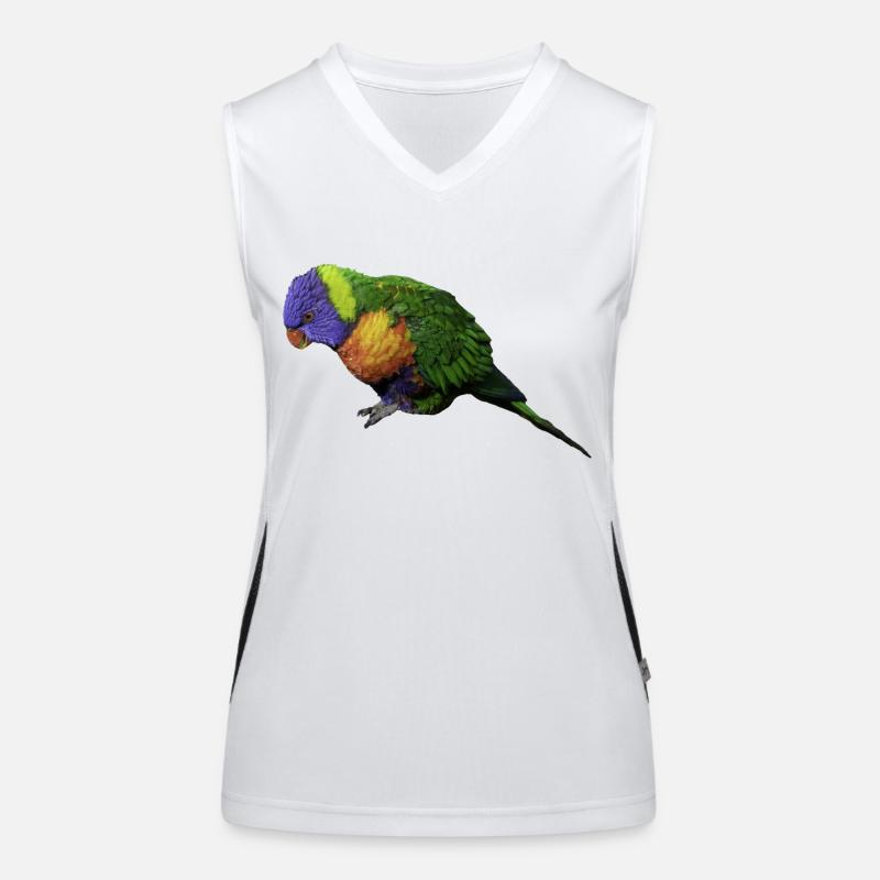 Papagei Funktionelles Kontrast-Tank Top für Frauen