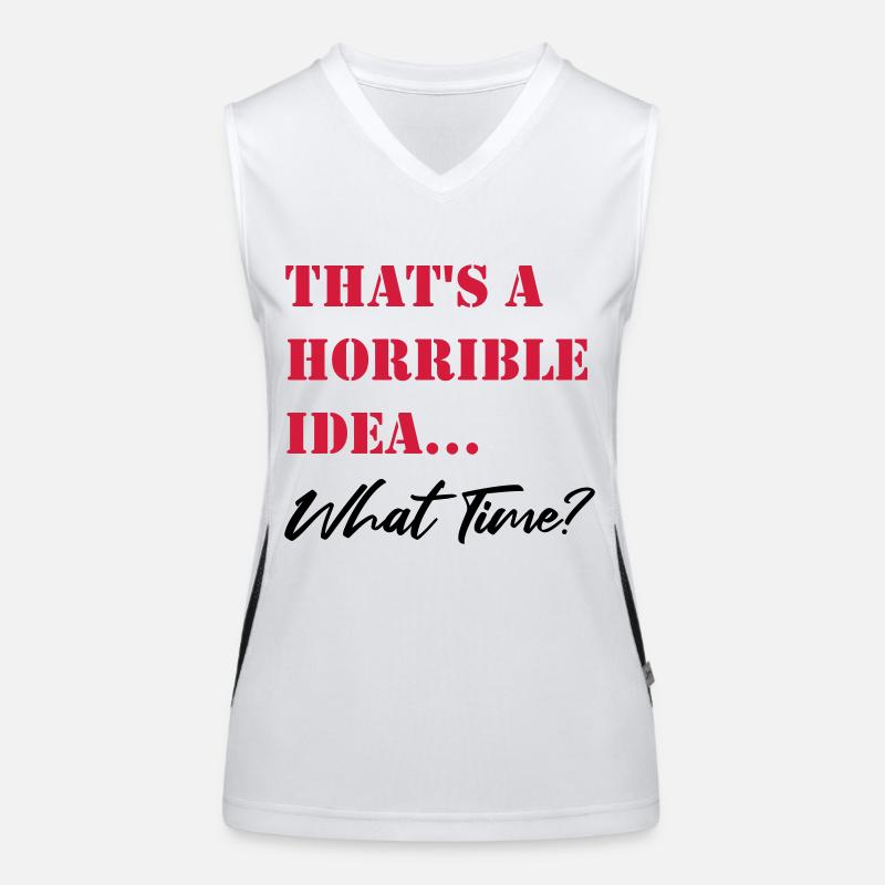 C’est une idée horrible Débardeur respirant contrasté Femme