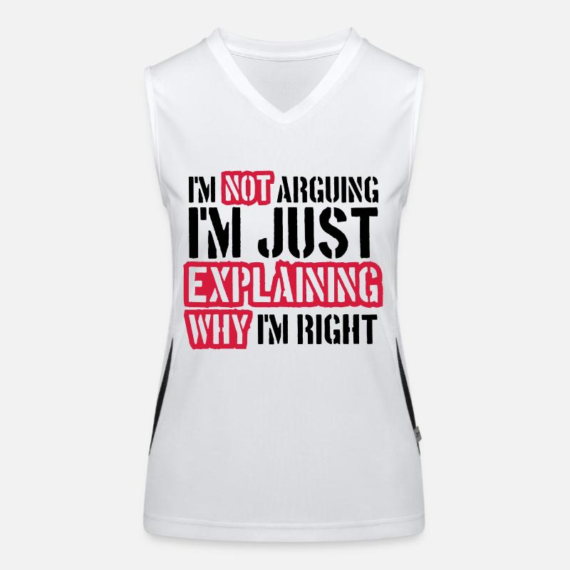 I m not arguing Women's Functional Contrast Tank Top