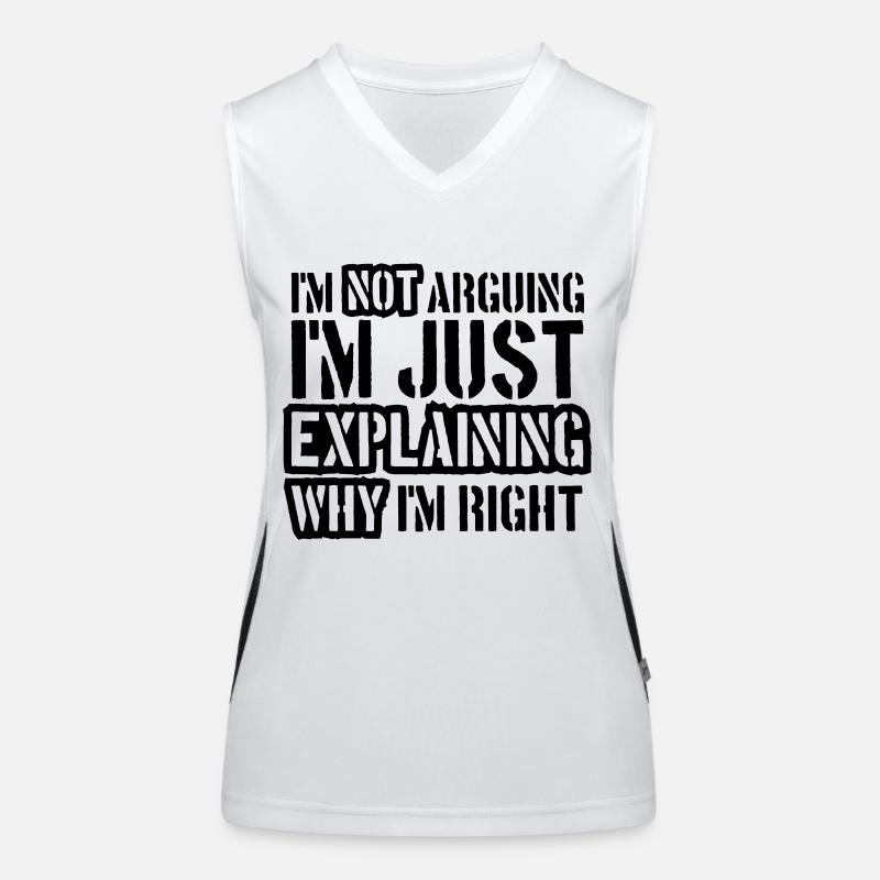 I m not arguing Women's Functional Contrast Tank Top