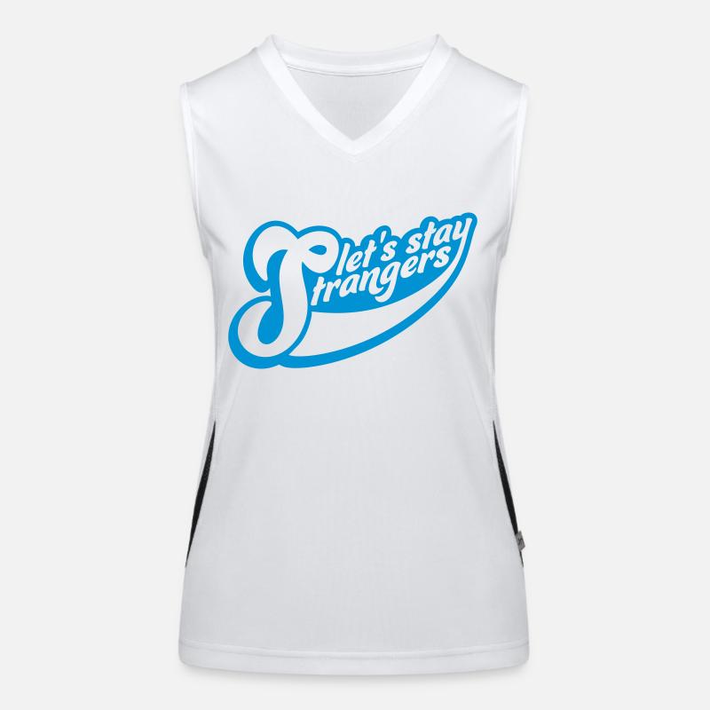 Citation Restons Strangers Débardeur respirant contrasté Femme