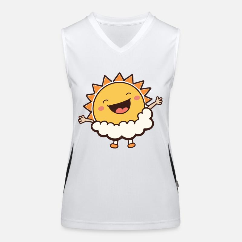 Behind the clouds Débardeur respirant contrasté Femme