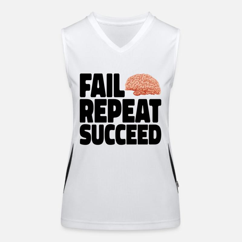 Fail into Succeed black Women's Functional Contrast Tank Top