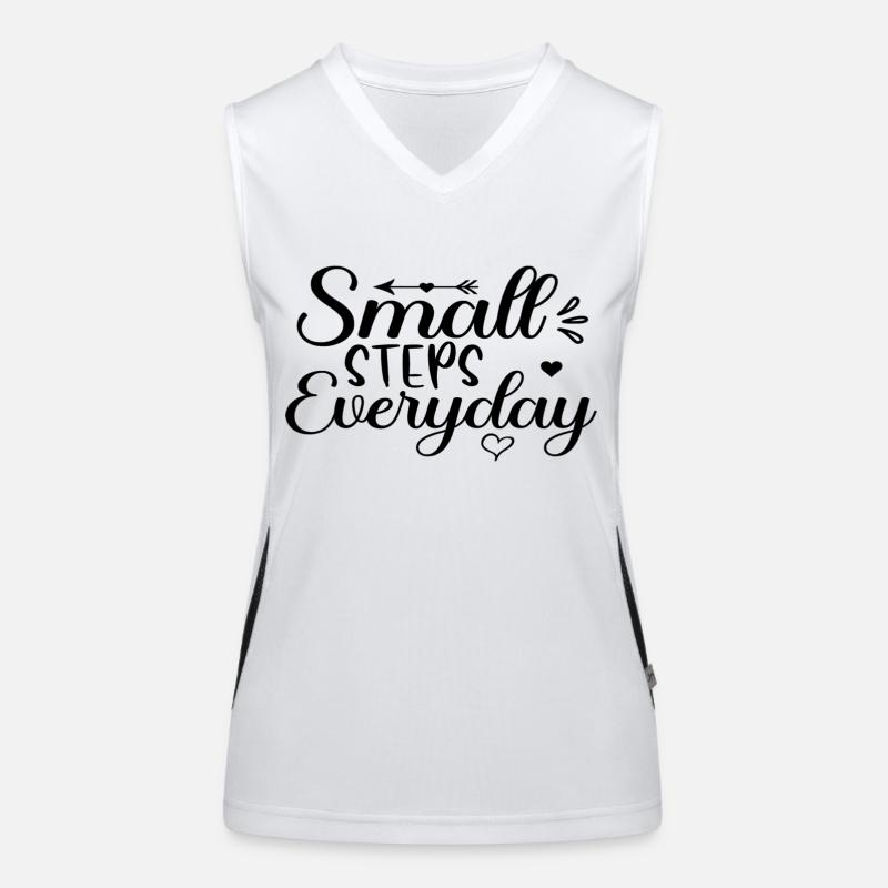 Small Steps Everyday Funktionelles Kontrast-Tank Top für Frauen