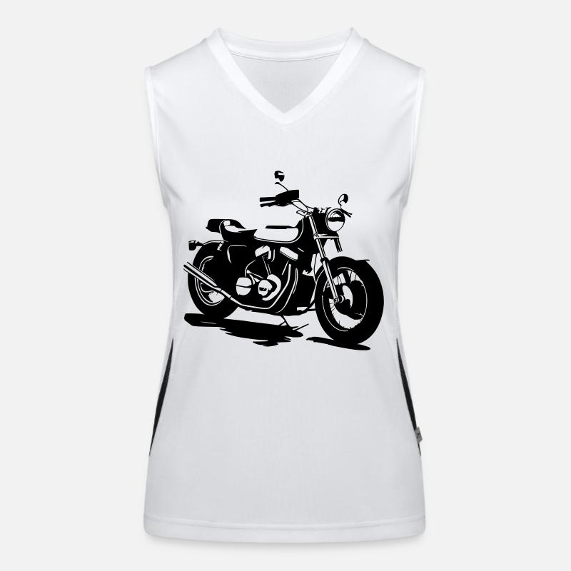 MOTO CLASSIQUE Débardeur respirant contrasté Femme