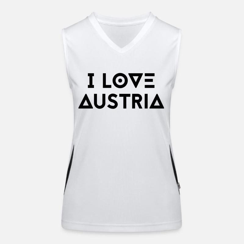 I LOVE AUSTRIA Women's Functional Contrast Tank Top