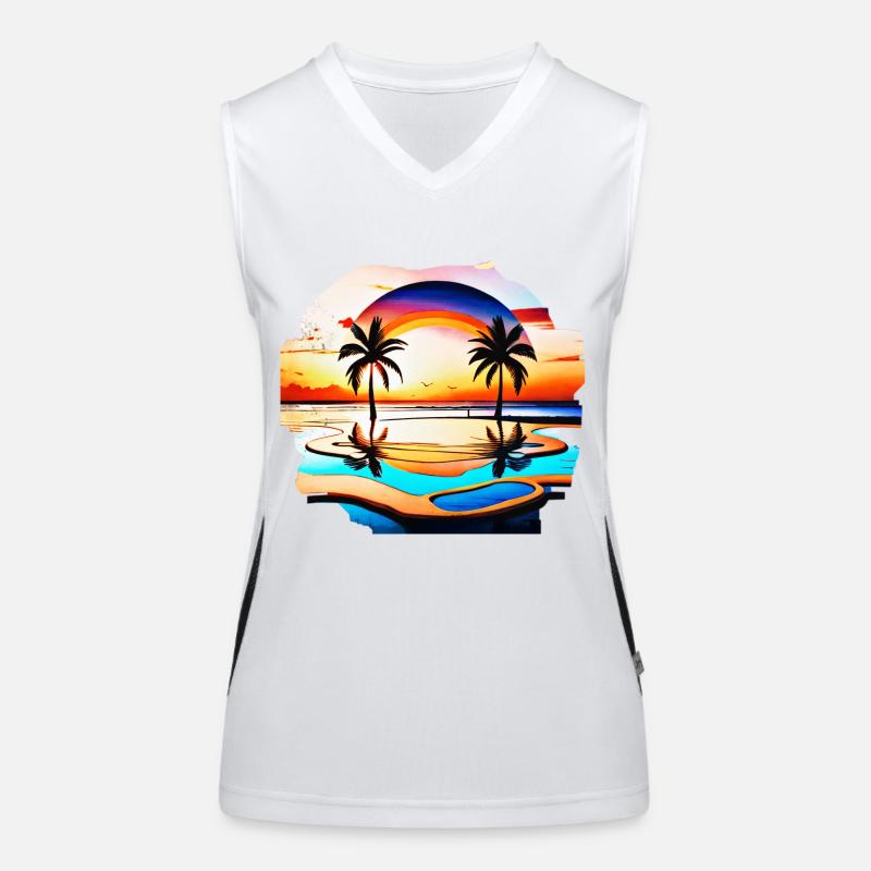 Summer Vibes #3 Funktionelles Kontrast-Tank Top für Frauen