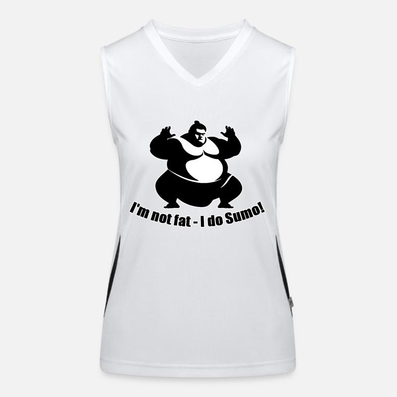 I'm not fat - I'm a sumo wrestler! Women's Functional Contrast Tank Top