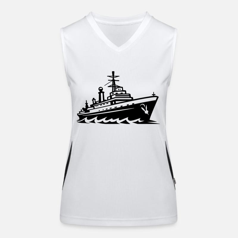 Bateau de combat Débardeur respirant contrasté Femme