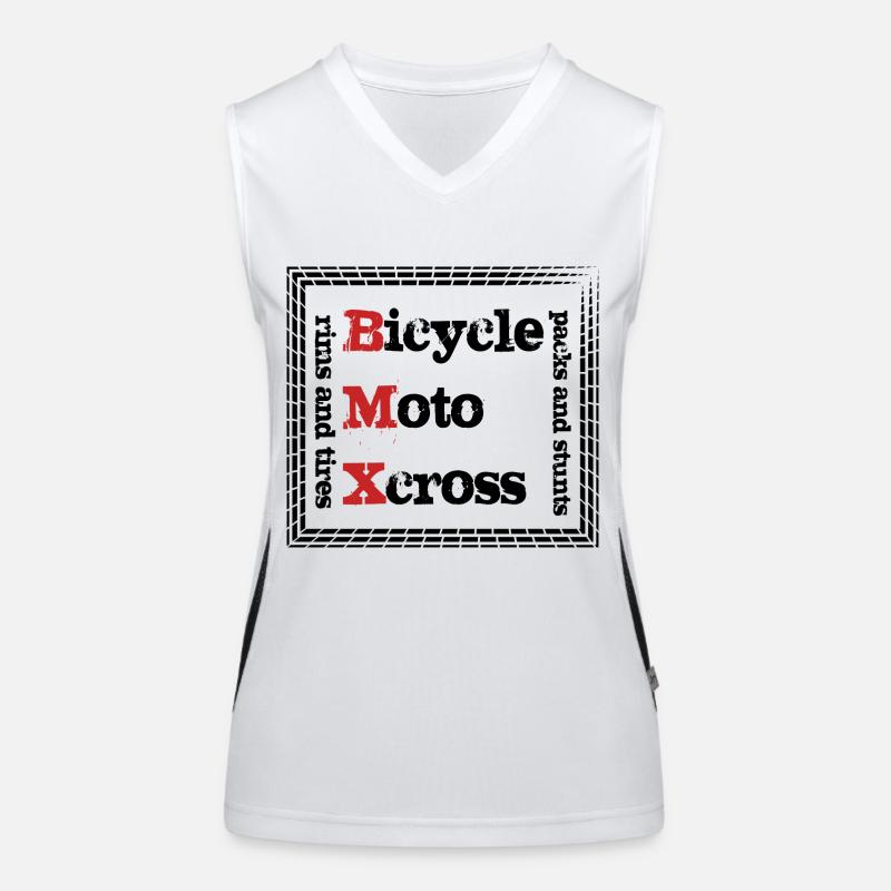 BMX Tshirt Funktionelles Kontrast-Tank Top für Frauen