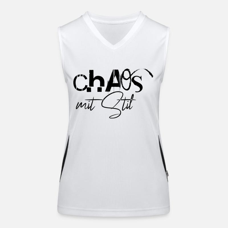 Chaos - mit Stil Funktionelles Kontrast-Tank Top für Frauen