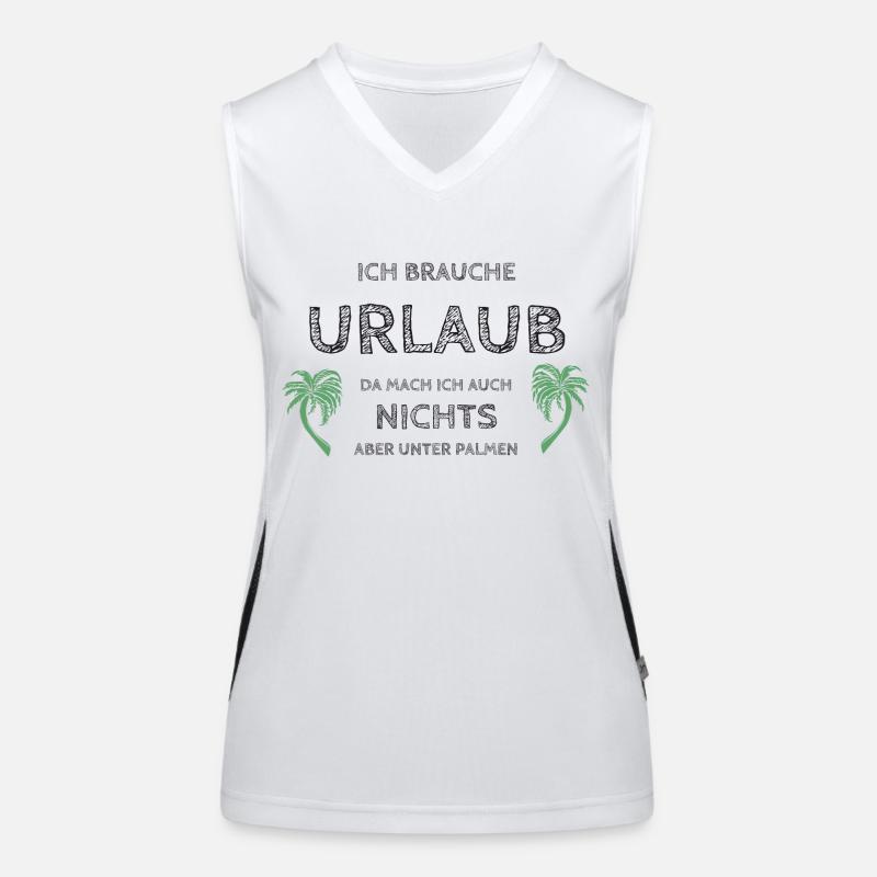 J’ai besoin de vacances Débardeur respirant contrasté Femme