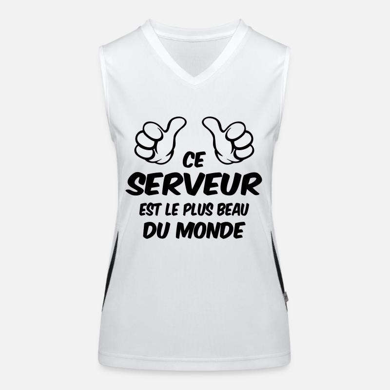 BESTER SERVER Funktionelles Kontrast-Tank Top für Frauen