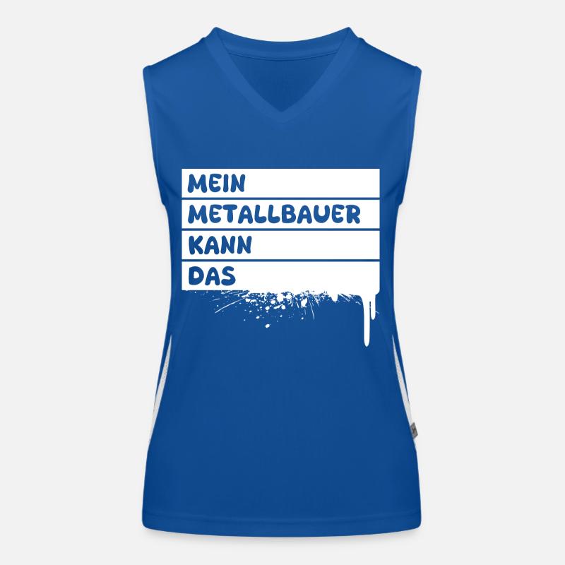 Metallbauer als Beruf Funktionelles Kontrast-Tank Top für Frauen