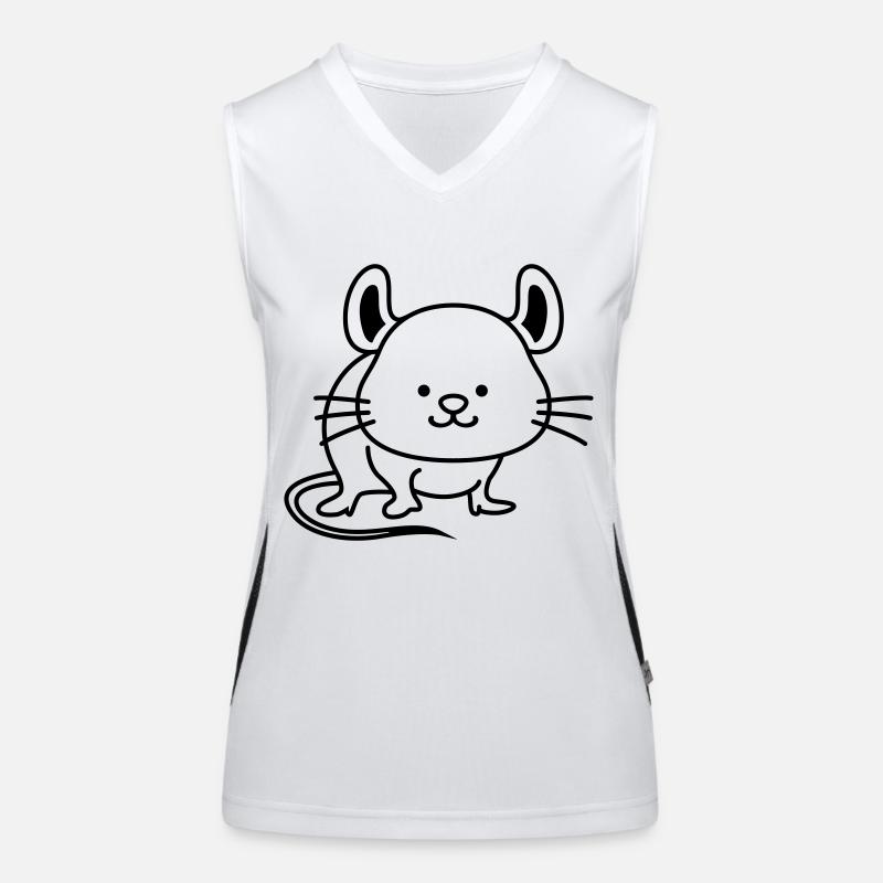 Souris Mignon Débardeur respirant contrasté Femme