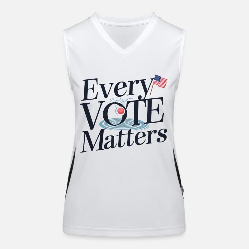 Chaque vote compte Débardeur respirant contrasté Femme