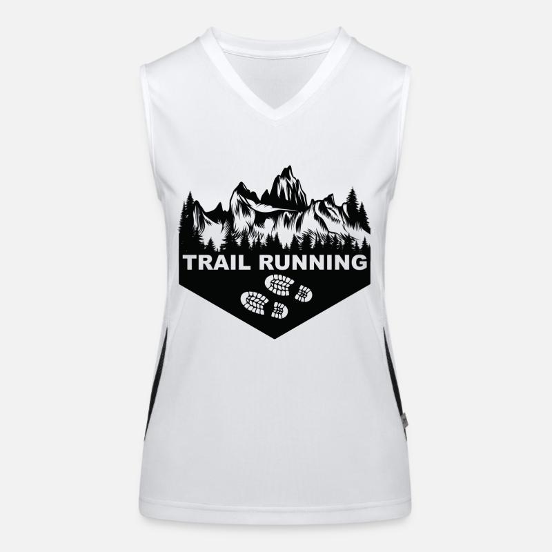 Trail Running Sport Funktionelles Kontrast-Tank Top für Frauen