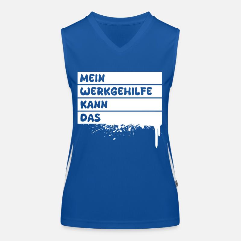 Beruf Werkgehilfe Funktionelles Kontrast-Tank Top für Frauen