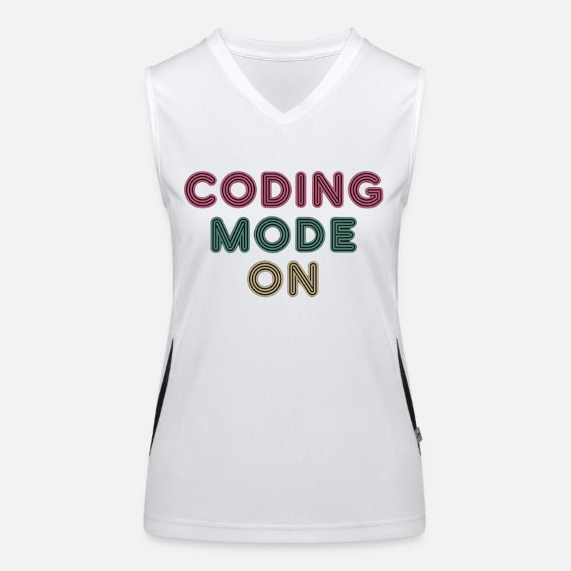 Coding Mode On 14 Funktionelles Kontrast-Tank Top für Frauen