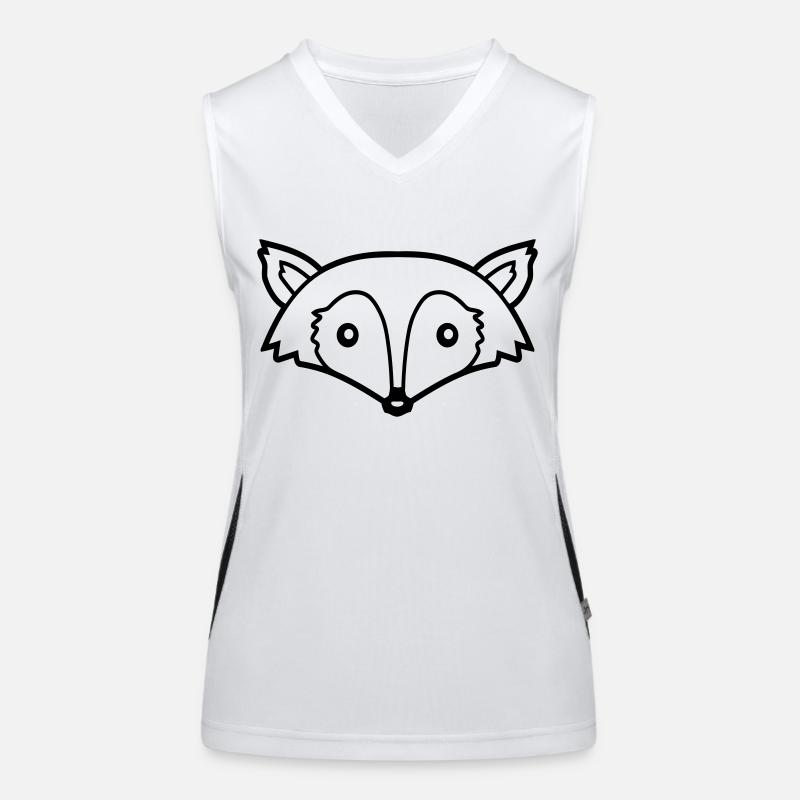 Fuchs Rotfuchs Wildes Tier Schlauer Wald Bewohner Funktionelles Kontrast-Tank Top für Frauen