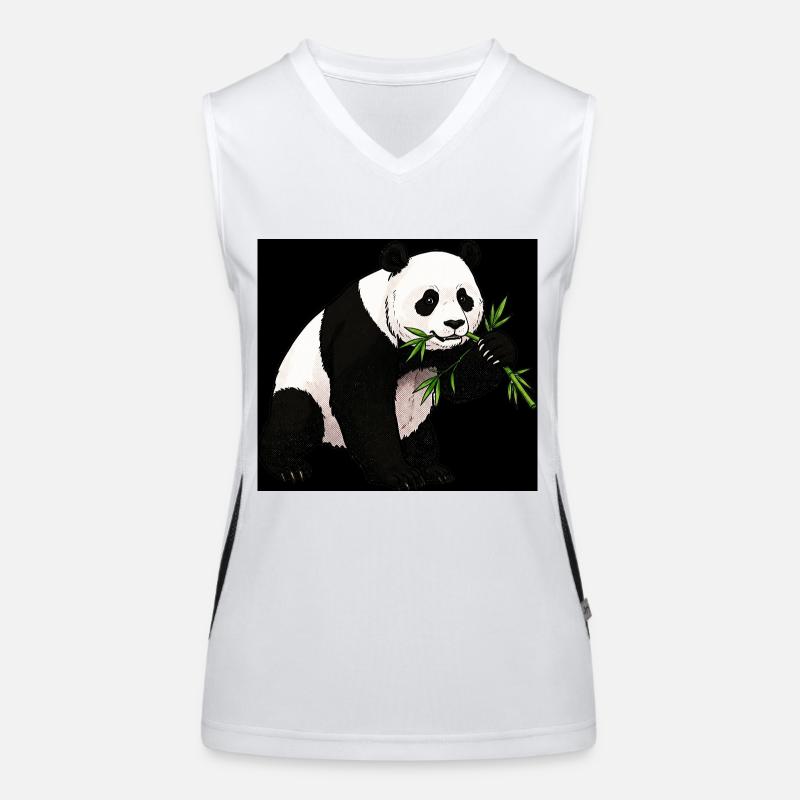 Panda Funktionelles Kontrast-Tank Top für Frauen