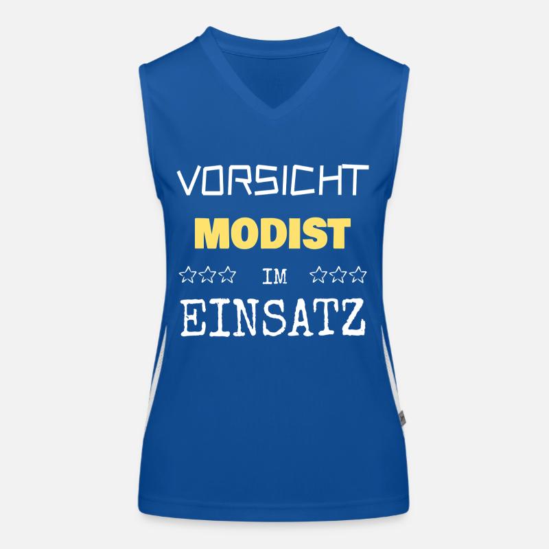 Modist als Berufung Funktionelles Kontrast-Tank Top für Frauen