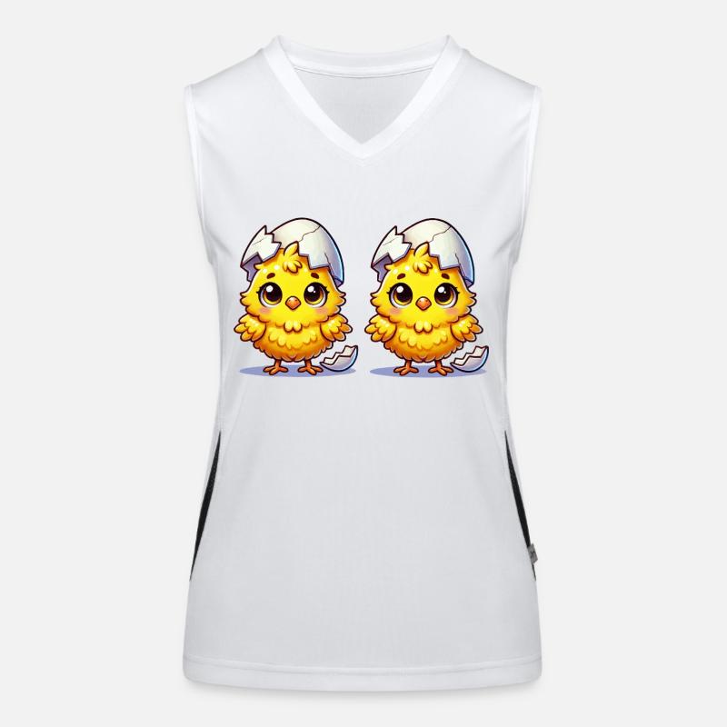 kuecken comic 2 Funktionelles Kontrast-Tank Top für Frauen