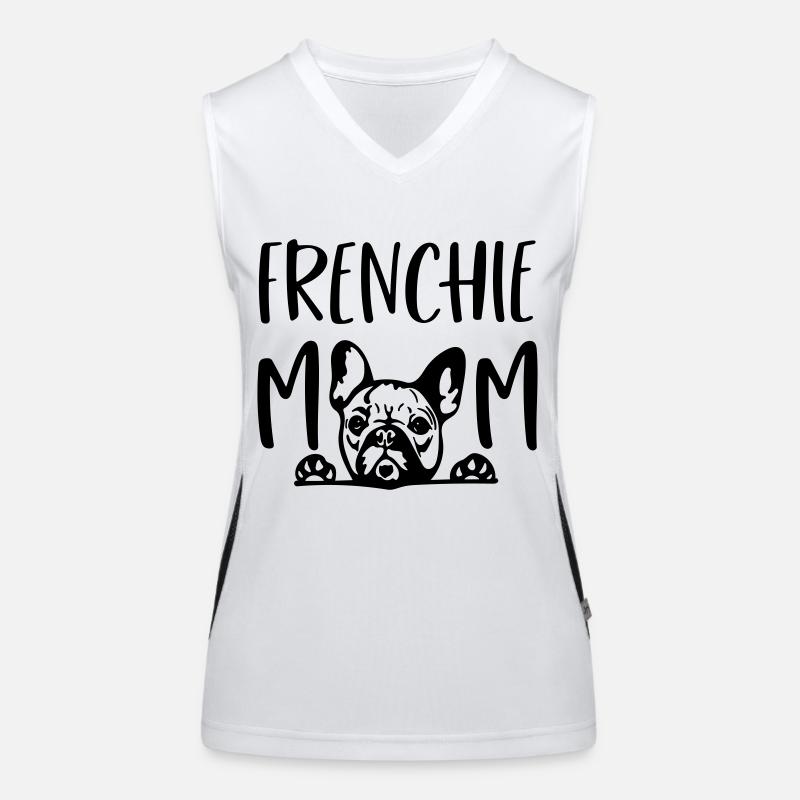maman frenchie Débardeur respirant contrasté Femme