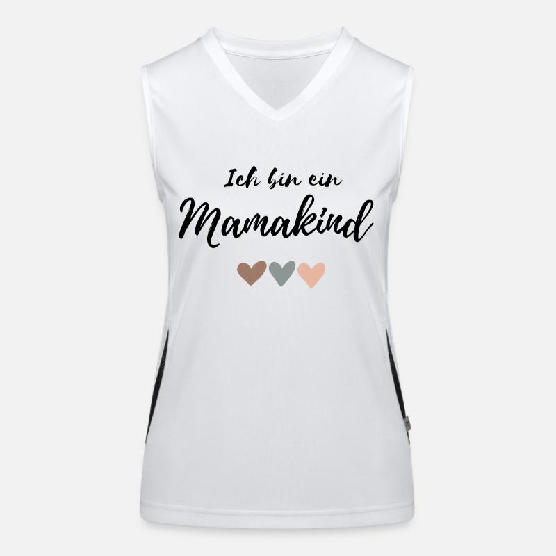Ich bin ein Mamakind Funktionelles Kontrast-Tank Top für Frauen